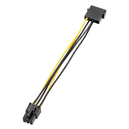 15cm Large 4Pin To 6Pin Power Cord Graphics Card Adapter Cable by buy2fix