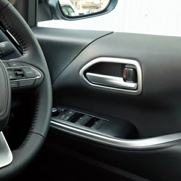 For Toyota 2022 VOXY/NOAH 90 Series Right-hand Drive Door Handle Patch Frame(Piano Black) by buy2fix