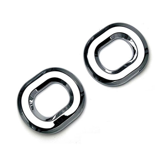 For 2024 Suzuki Spacia Custom MK04 Series Right-hand Drive Front Fog Lamp Cover Electroplating Frame by buy2fix