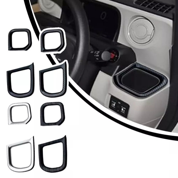 For Honda 2023 N-box JF5/JF6 Right-hand Drive Cup Holder Decorative Frame Patch(Blackwood) by buy2fix
