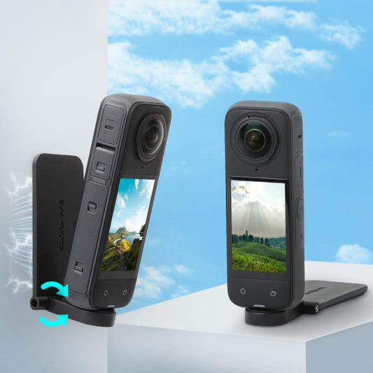 For Insta360 X5 / X4 / X3 Sunnylife X4-ZJ827 Magnetic Stand Base Handheld Handle Desktop Support Accessories(Black) - Mount & Holder by Sunnylife | Online Shopping UK | buy2fix