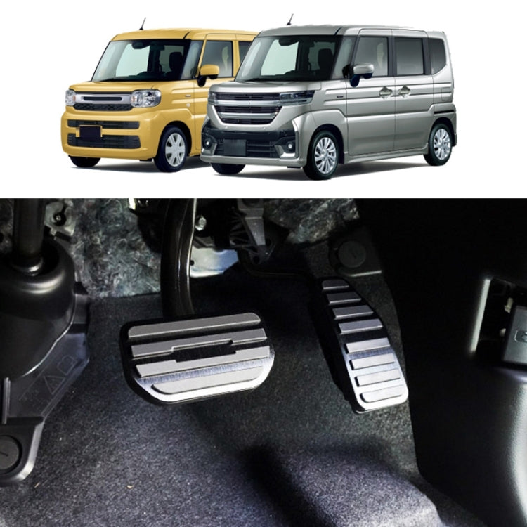 For Suzuki 2023 Spacia MK54S MK94S Right-hand Drive Accelerator Pedal Sticker(Brushed Silver) by buy2fix