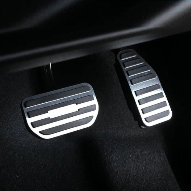 For Suzuki 2023 Spacia MK54S MK94S Right-hand Drive Accelerator Pedal Sticker(Brushed Silver) by buy2fix