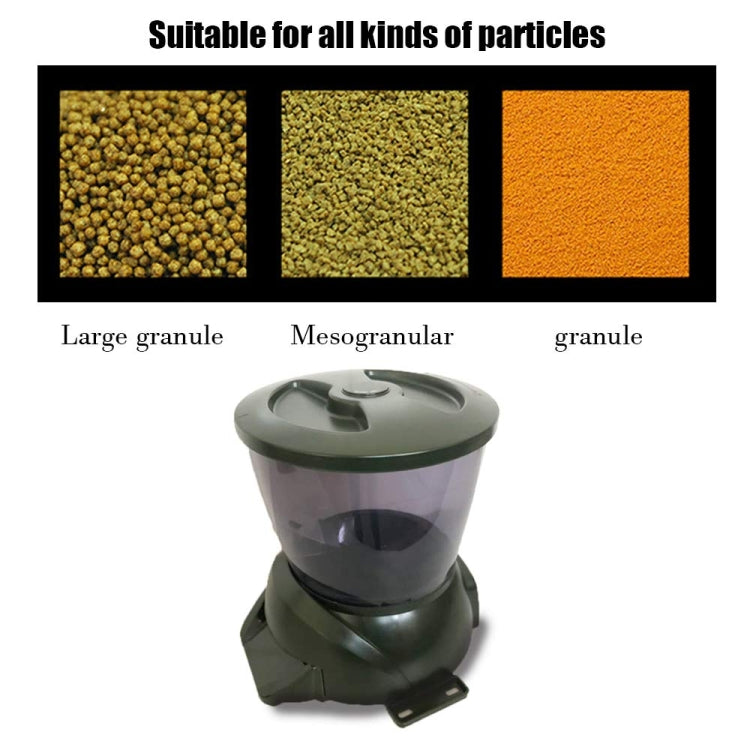 4.25L Aquarium Automatic Feeder Timing Dosing Fish Tank Pond Feeder(Green) - Feeders by buy2fix | Online Shopping UK | buy2fix