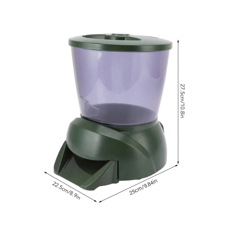 4.25L Aquarium Automatic Feeder Timing Dosing Fish Tank Pond Feeder(Green) - Feeders by buy2fix | Online Shopping UK | buy2fix
