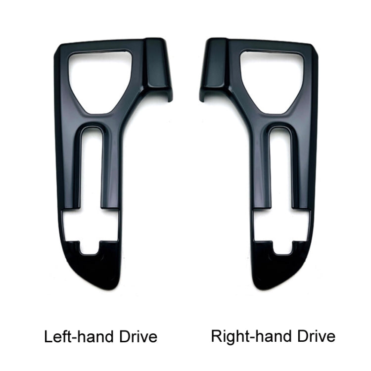 For 2023 Toyota Crown Center Control Gear Decorative Bright Frame, Size: Right-hand Drive(Black) by buy2fix