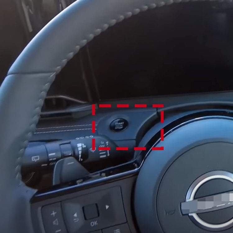 For Nissan 2023 Serena C28 Right Driver Pushbutton Start Bezel(Black) by buy2fix