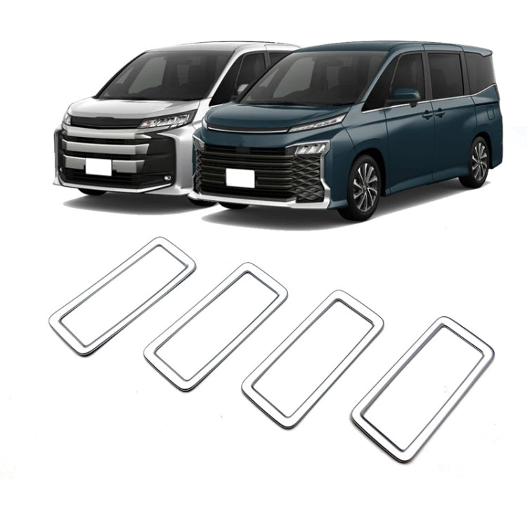 For Toyota 2022 Voxy/Noah 90 Series Rear Air Vent Decorative Frame(Matte Silver) by buy2fix