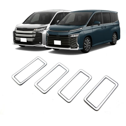 For Toyota 2022 Voxy/Noah 90 Series Rear Air Vent Decorative Frame(Matte Silver) by buy2fix