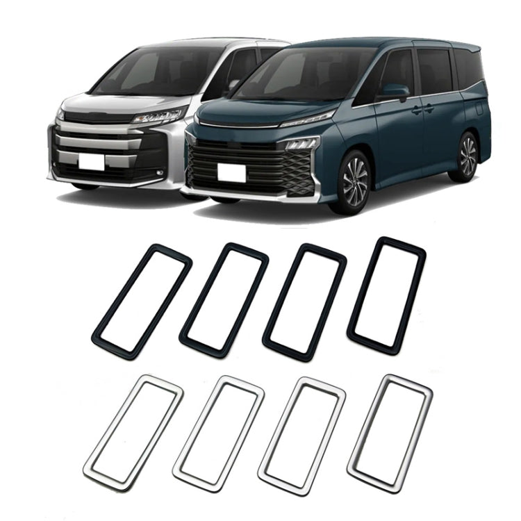 For Toyota 2022 Voxy/Noah 90 Series Rear Air Vent Decorative Frame(Matte Silver) by buy2fix