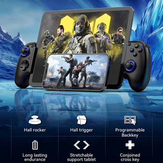 BSP-D10 Wireless Stretch Game Controller for Switch / Android / IOS / PC / PS3 / PS4(Black) - Controller Gamepad by buy2fix | Online Shopping UK | buy2fix