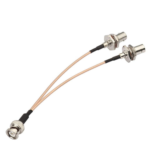 15cm BNC Male To Dual BNC Female RG316 Wire Coaxial Connector by buy2fix