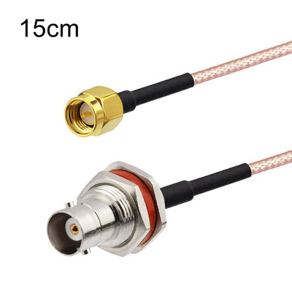 15cm SMA Male To BNC Waterproof Female RG316 Coaxial RF Adapter Cable by buy2fix