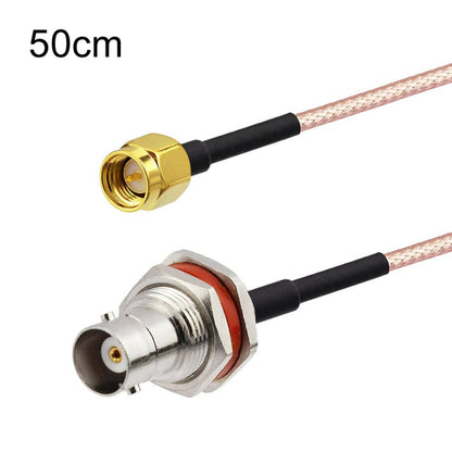 50cm SMA Male To BNC Waterproof Female RG316 Coaxial RF Adapter Cable by buy2fix