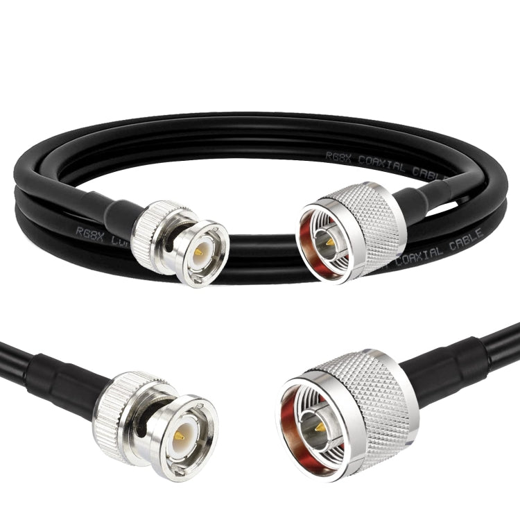 2m N Male To BNC Male RG8X RF Coaxial Cable by buy2fix