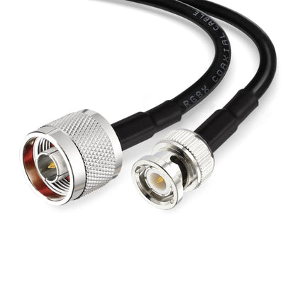 2m N Male To BNC Male RG8X RF Coaxial Cable by buy2fix