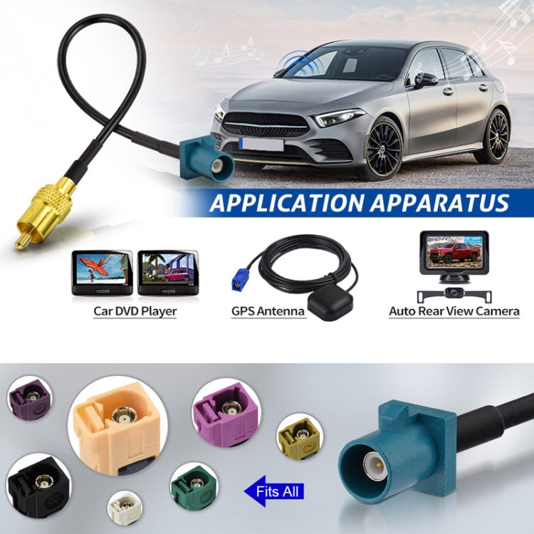 100cm RCA Male To Fakra Z Male RG174 Cable Coaxial RF Adapter Cable by buy2fix