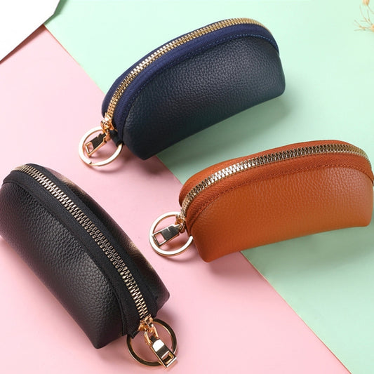 Mini Car Key Bag Large Capacity Soft Leather Coin Purse(Brown) by buy2fix