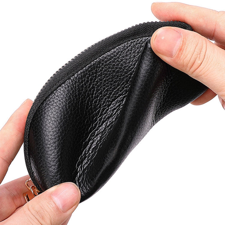 Mini Car Key Bag Large Capacity Soft Leather Coin Purse(Black) by buy2fix