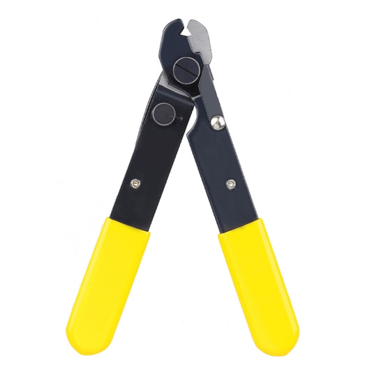 Fiber Optic Single Jaw Miller Pliers Cable Coating Stripper(Yellow) by buy2fix