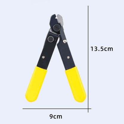Fiber Optic Single Jaw Miller Pliers Cable Coating Stripper(Yellow) by buy2fix