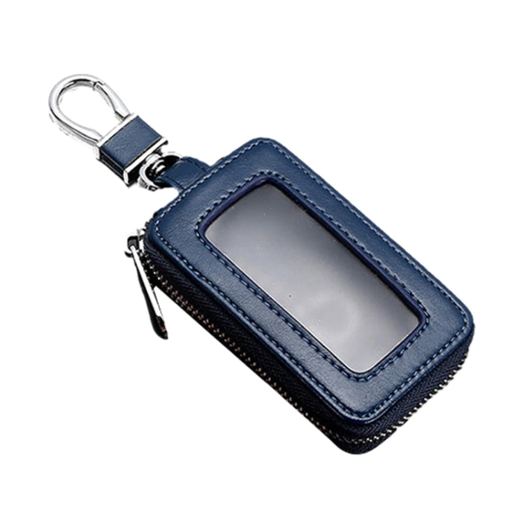 Car Remote Control Universal Visible Zipper Key Case(Royal Blue) by buy2fix