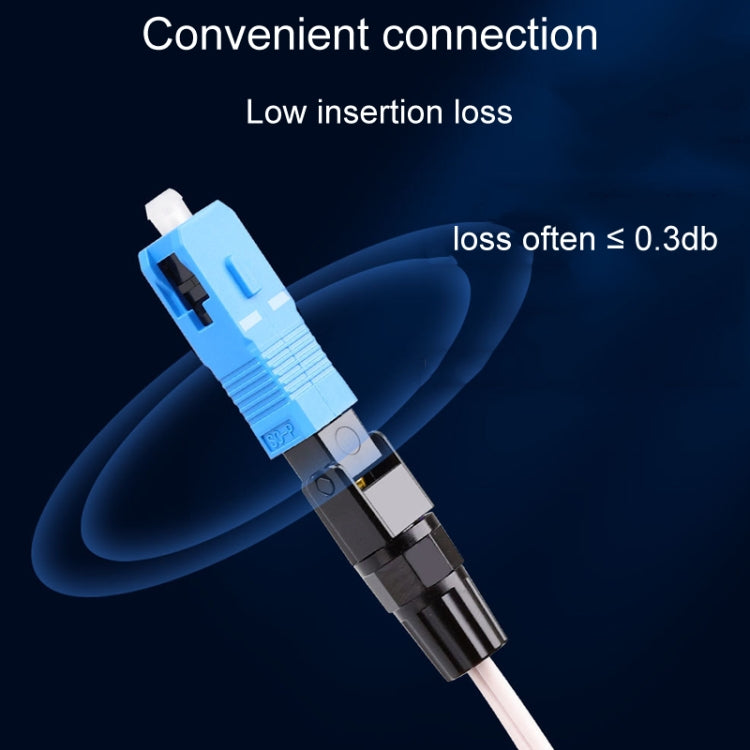 60mm 10pcs SC-UPC Telecom Grade FTTH Connector Pre-Embedded Cold Splice Coupler by buy2fix