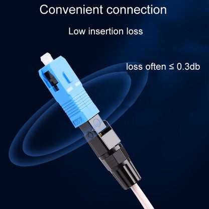 60mm 10pcs SC-UPC Telecom Grade FTTH Connector Pre-Embedded Cold Splice Coupler by buy2fix