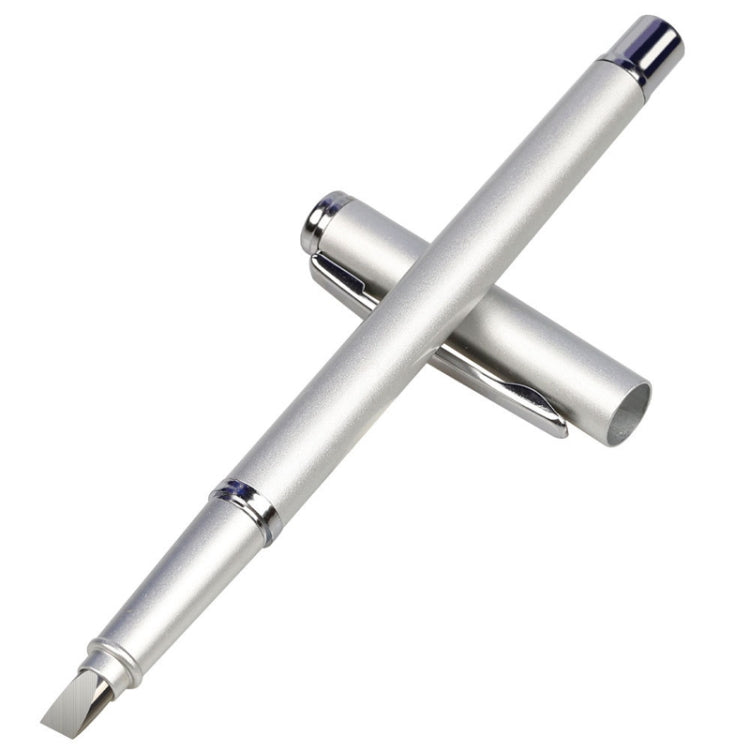 Tungsten Steel Fiber Cutting Knife Pen Type Portable Bare Fiber Cutter, Style: Flat Blade by buy2fix