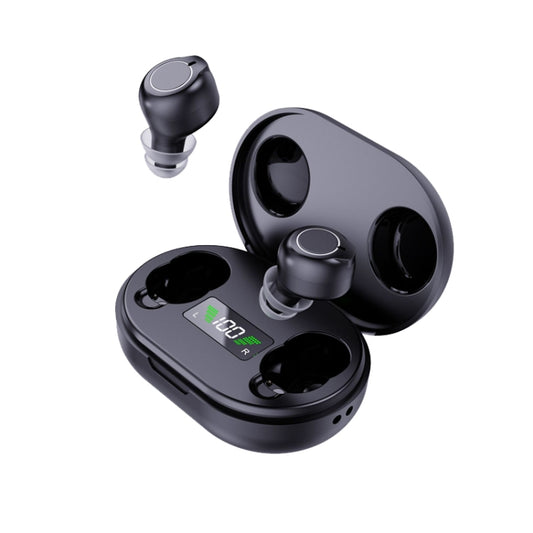 1pair Rechargeable Semi-In-Ear Hearing Aid Elderly Sound Amplifier(Black) - Hearing Aids by buy2fix | Online Shopping UK | buy2fix