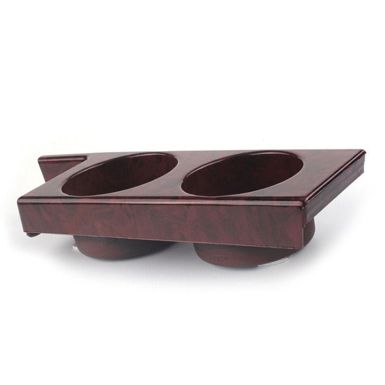 For BMW 5 Series E39/528i/530i/M5 Left-hand Drive Car Central Control Cup Holder, Color: Rosewood Color by buy2fix