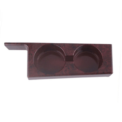 For BMW 5 Series E39/528i/530i/M5 Left-hand Drive Car Central Control Cup Holder, Color: Rosewood Color With Groove by buy2fix