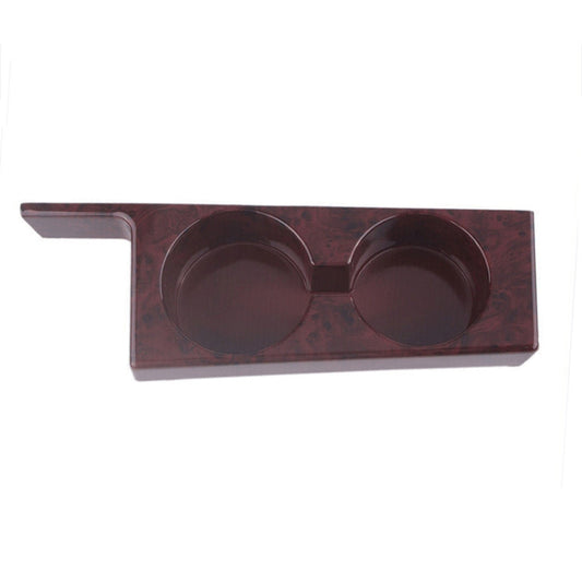 For BMW 5 Series E39/528i/530i/M5 Left-hand Drive Car Central Control Cup Holder, Color: Rosewood Color With Groove by buy2fix