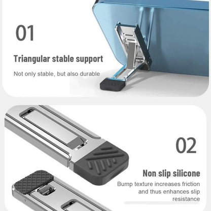 2pcs Invisible Cooling Stand Heightening Pad For Laptop & Smartphones & Tablet(Light Gray) by buy2fix