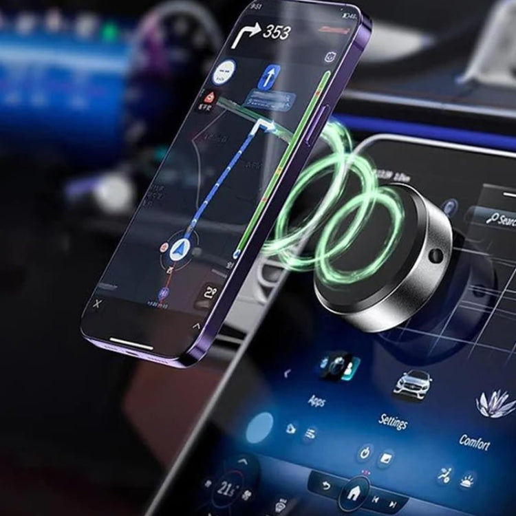 Car Suction Cup Dashboard Magnetic Support Bracket Cell Phone Navigation Mount(Silver) by buy2fix