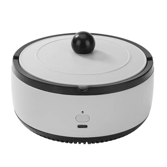 Rechargeable Ashtray Air Purifier Car Smoking Tank To Remove Smoke Odor(Gray)