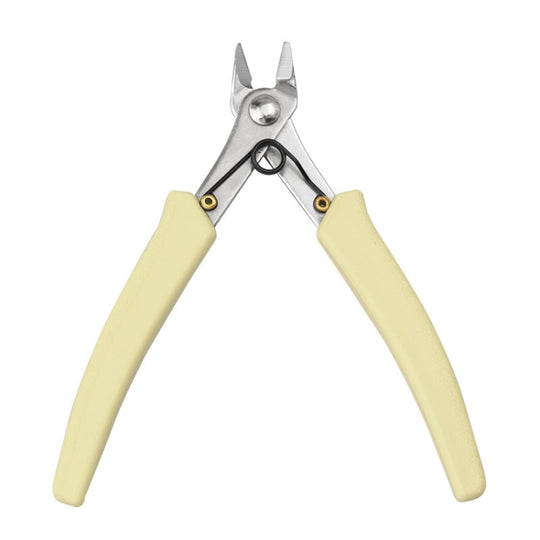 Stainless Steel Tip And Diagonal Cutting Pliers Nail Removing Drilling Cutters(White)