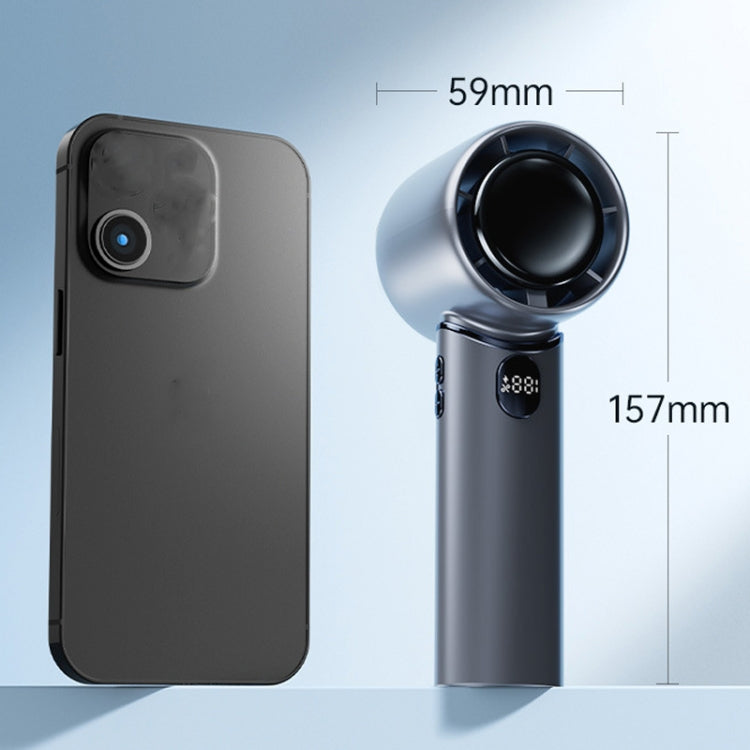 Handheld Turbine Fan 120 Speed ?Brushless Motor Fan(Space Gray) by buy2fix