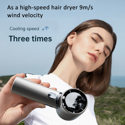 Handheld Turbine Fan 120 Speed ?Brushless Motor Fan(Space Gray) by buy2fix