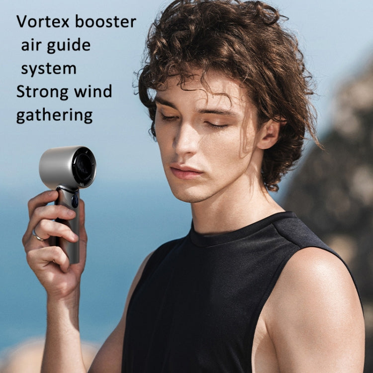 Handheld Turbine Fan 120 Speed ?Brushless Motor Fan(Space Gray) by buy2fix