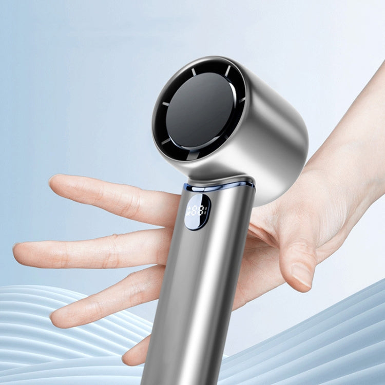 Handheld Turbine Fan 120 Speed ?Brushless Motor Fan(Space Gray) by buy2fix