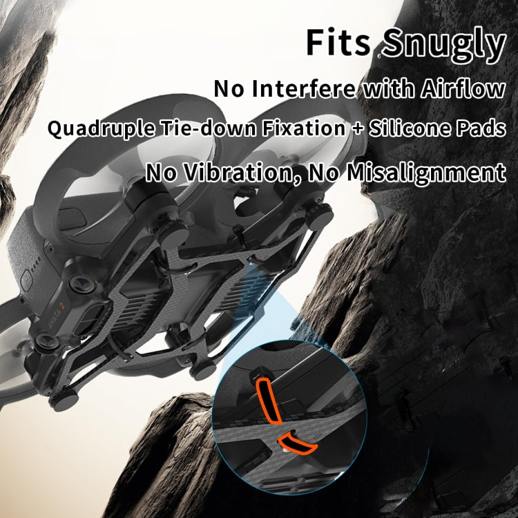 For DJI Avata 2 RCSTQ Chassis Armor Carbon Fiber Lightweight Protection Crash Bumper by RCSTQ