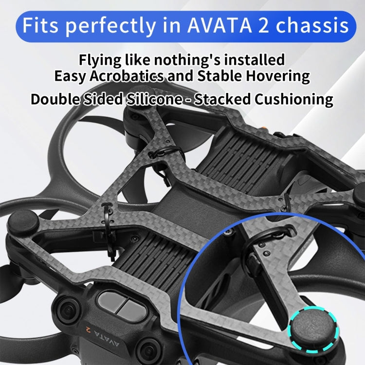 For DJI Avata 2 RCSTQ Chassis Armor Carbon Fiber Lightweight Protection Crash Bumper by RCSTQ