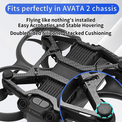 For DJI Avata 2 RCSTQ Chassis Armor Carbon Fiber Lightweight Protection Crash Bumper by RCSTQ