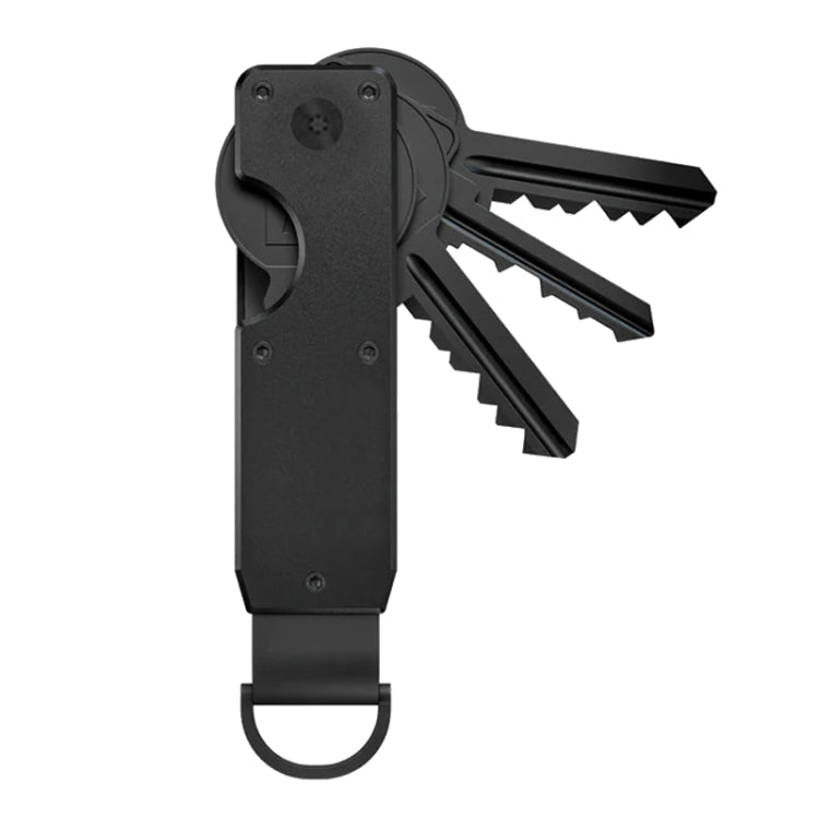Compact Key Organizer Metal Key Chain Can Hold 2-6 Keys Black by buy2fix