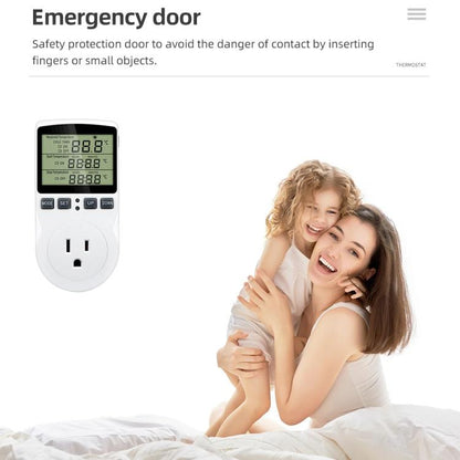 Intelligent Digital Thermostat Countdown Temperature Control Switch Socket Timing Temperature Controller(UK) - Smart Socket by buy2fix | Online Shopping UK | buy2fix