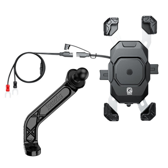 Kewig Motorcycle Navigation Phone Holder Outdoor Riding Charging Bracket, Model: M11-G2-A2