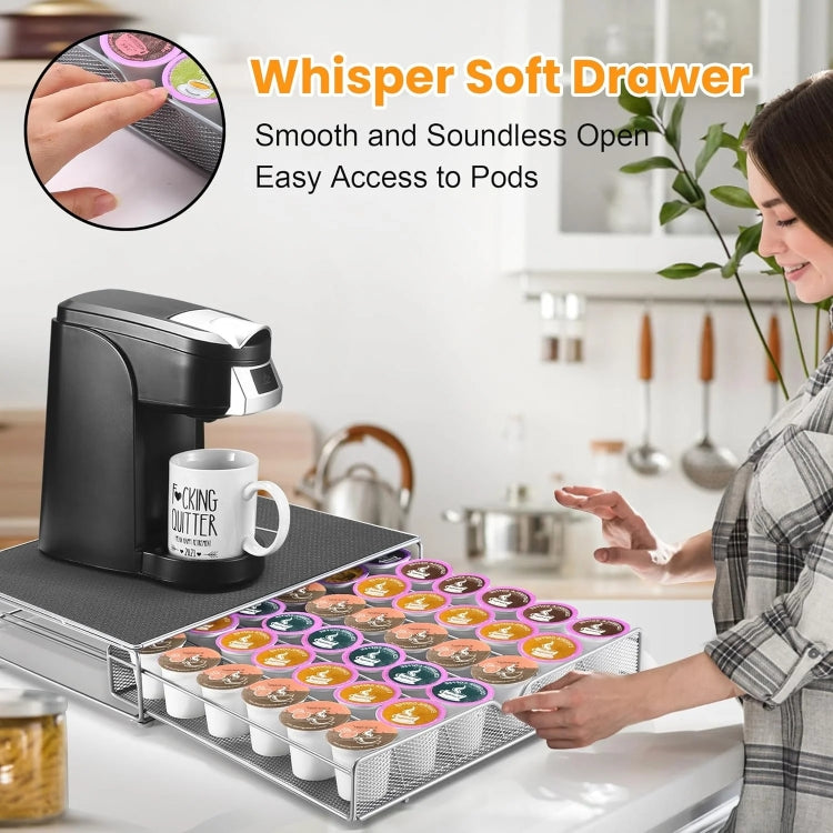 For K-CUP / Dolce Gusto OASISWJ 36pcs Coffee Capsules Organizer Coffee Machine Base(Gray) - Coffee Machine Parts by OASISWJ | Online Shopping UK | buy2fix