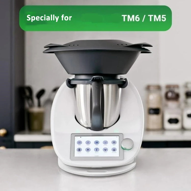 For Thermomix TM5 TM6  Blender Acrylic Sliding Pad Non-slip Mat(Black) - Food Disposer Parts by buy2fix | Online Shopping UK | buy2fix