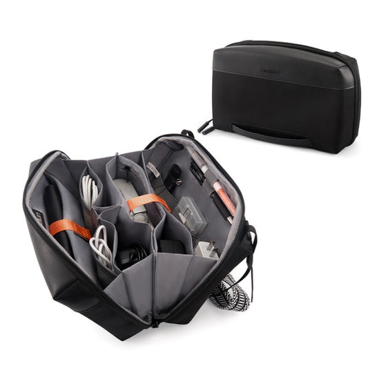 Cwatcun D123 Medium Multifunctional Photography Storage Pack Data Camera Digital Bag(Black) by buy2fix